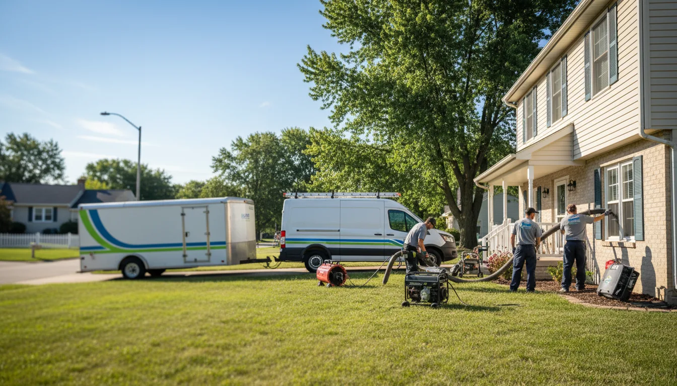 Flooded Basement Restoration And Cleanup With Repair in Harris, IA near me